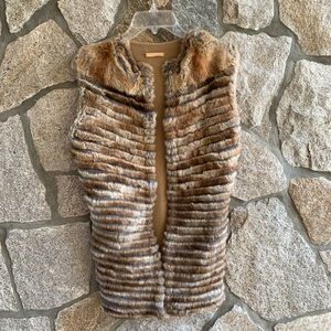 La Fiorentina Rex Rabbit Real Fur Vest